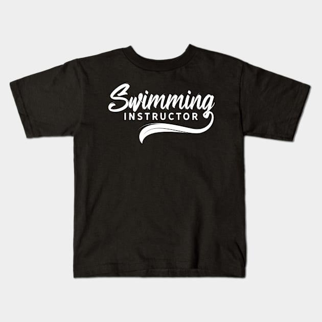 Teacher Swimming Instructor Swimmer Course Swim Coach Kids T-Shirt by dr3shirts